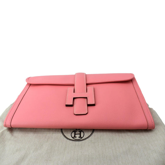 Hermes, Bags, Hermes Epsom Jige Elan 29 Clutch H In Pink