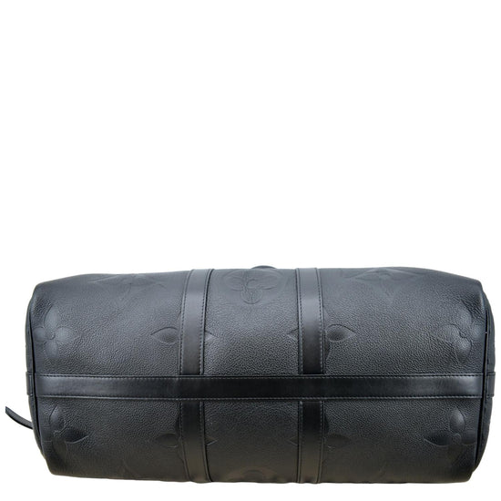 Louis Vuitton Keepall 45 Travel Bag in Black Empreinte Monogram