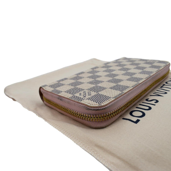 Louis Vuitton Damier Azur Long Zippy Wallet Zip Around Continental Clutch  861286