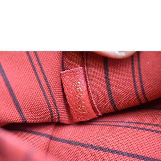 Rare Louis Vuitton Empreinte Montaigne MM Poppy Red M41194