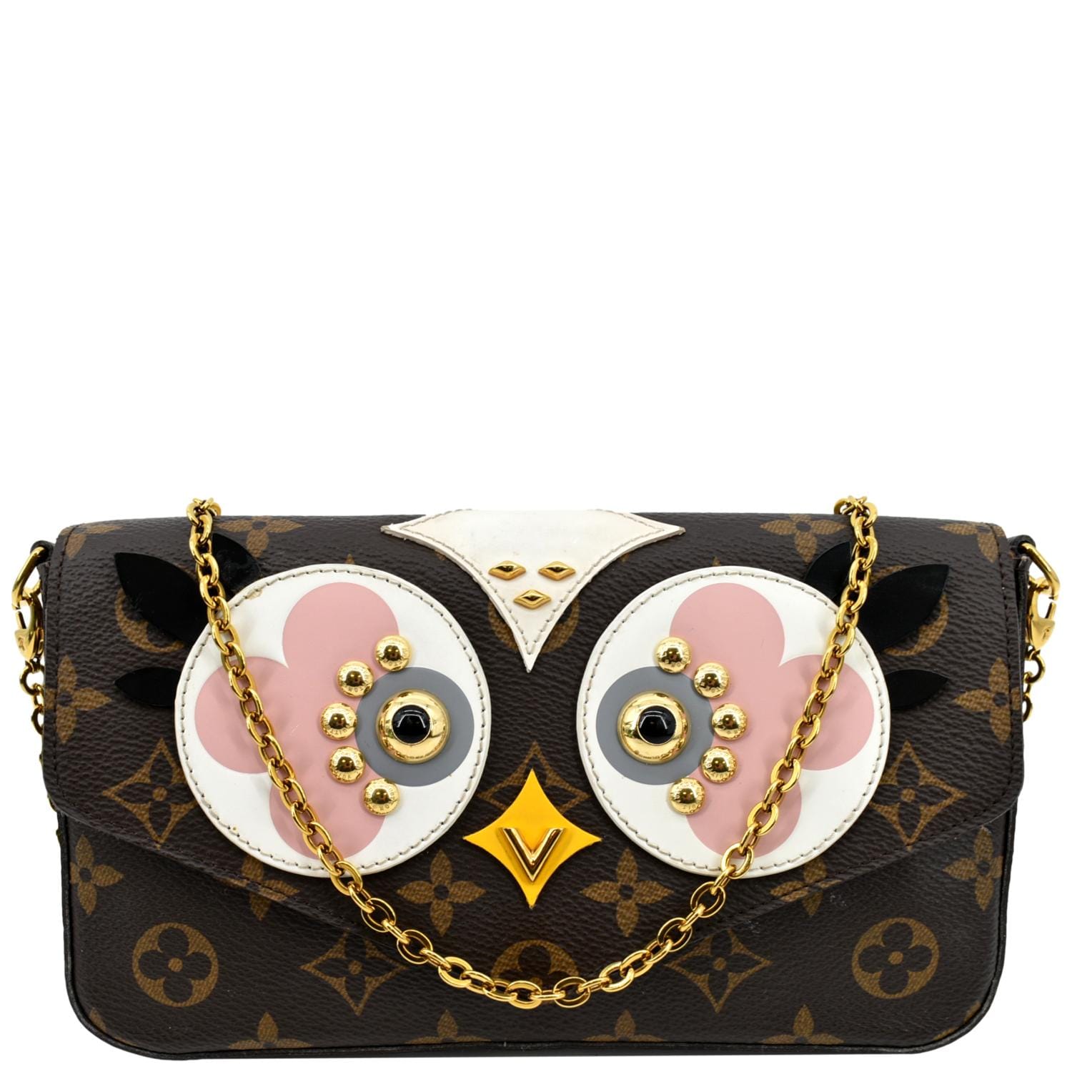 lv owl coin purse