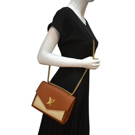 Louis Vuitton LV Women Lockme Shopper Chataigne Brown Grained Calf Leather  - LULUX