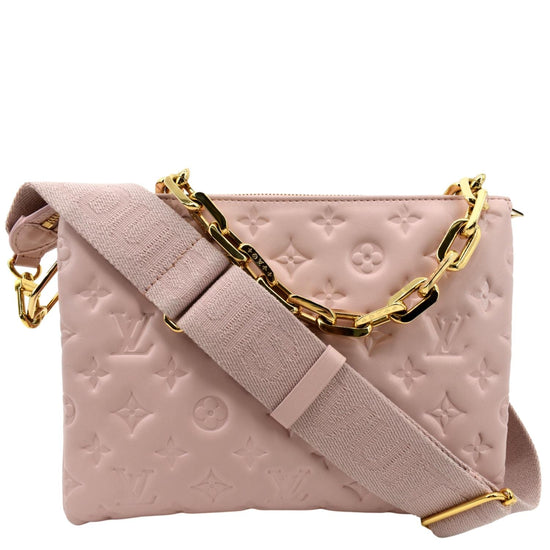 Coussin leather handbag Louis Vuitton Pink in Leather - 34275059