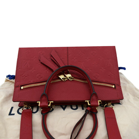 Louis Vuitton Marine Rouge Monogram Empreinte Leather Sully PM