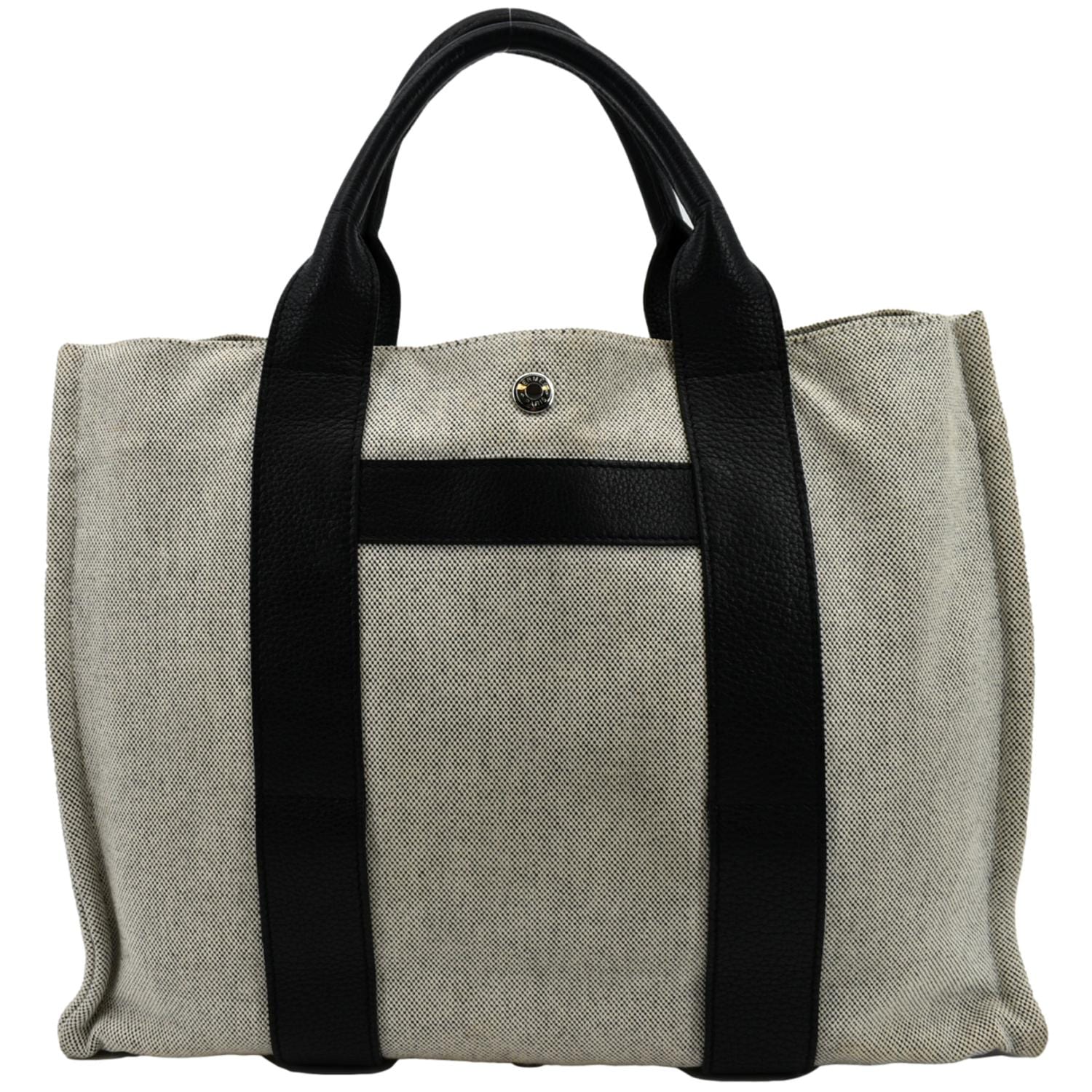 hermes canvas tote bag