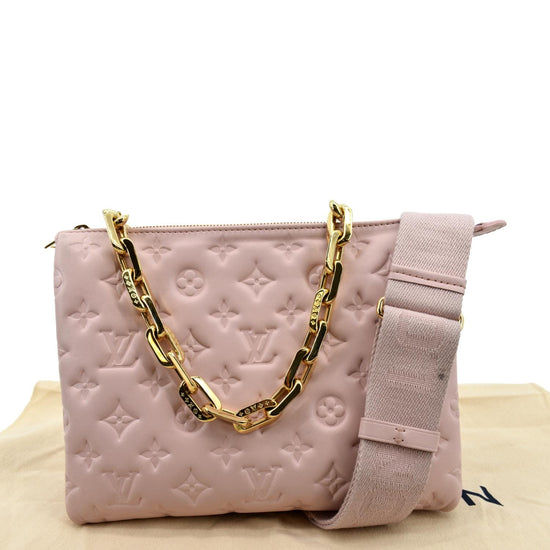 Coussin leather handbag Louis Vuitton Pink in Leather - 34275059