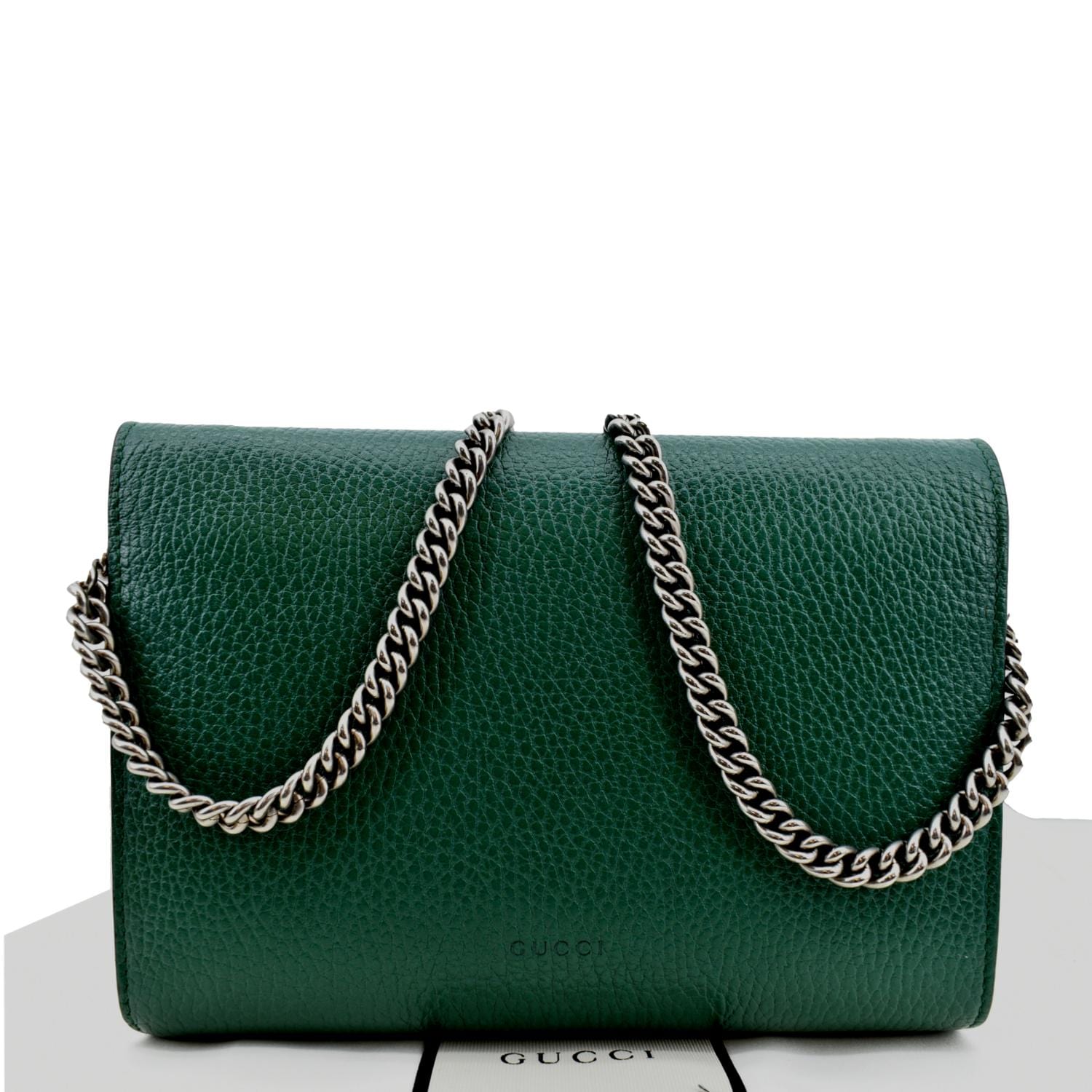 GUCCI Dionysus Leather Chain Green 401231