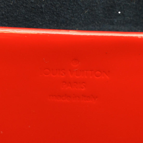 Louis Vuitton Wynwood, Red Vernis with Blue and Monogram, Preowned in Box  WA001