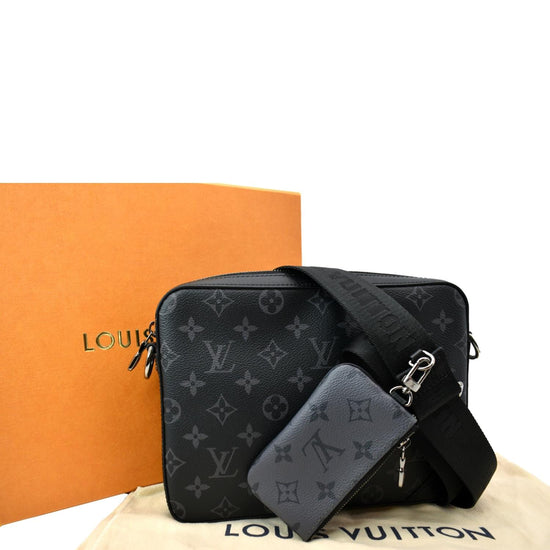 Louis Vuitton Trio Messenger Handbag Monogram Eclipse, A+ Cond.! - Free  Ship USA - The Happy Coin