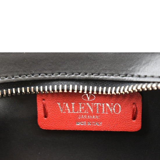 NEW Valentino Garavani VLTN Leather Belt Bag Black Rainbow $1080 NWT FREE  Ship