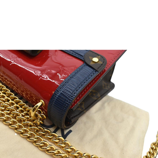Louis Vuitton Wynwood Handbag Monogram Vernis with Monogram Canvas and Epi  Leather Black 2201634