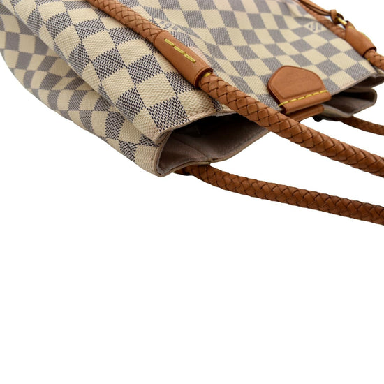 Propriano Damier Azur Canvas Tote Shoulder Bag – Baggio Consignment