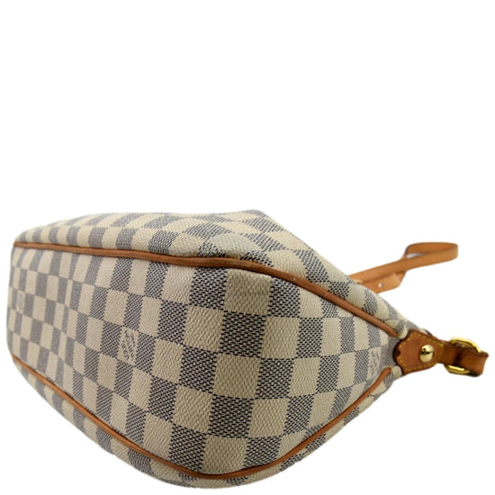 Louis Vuitton Damier Azur Siracusa PM N41113 White Cloth ref.961328 - Joli  Closet