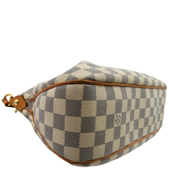 White Louis Vuitton Damier Azur Siracusa PM Crossbody Bag – Designer Revival