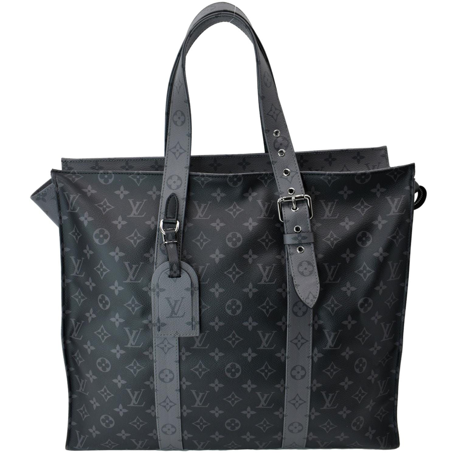 LOUIS VUITTON Cabas Zippe GM Monogram Eclipse Tote Bag Black