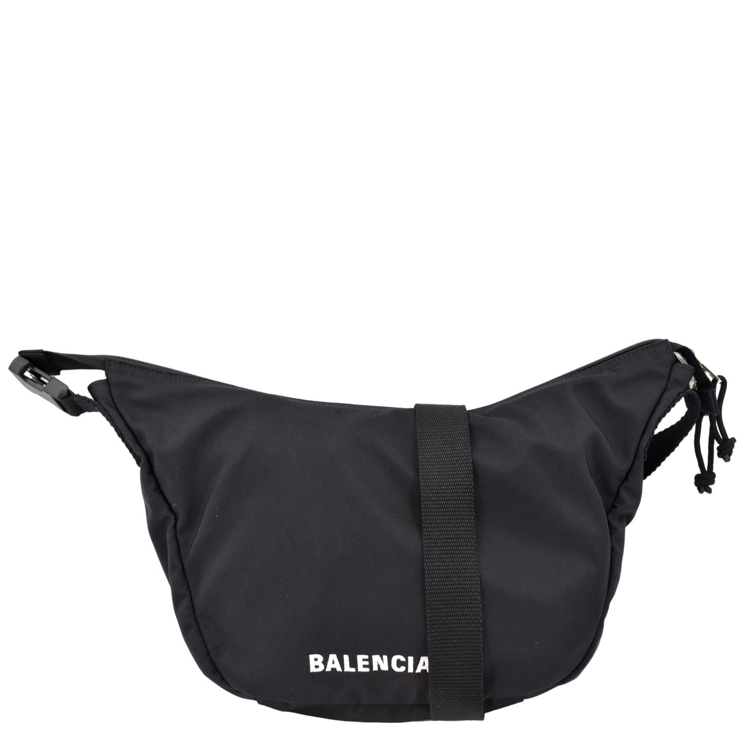 Balenciaga Wheel Sling Bag in Black & White