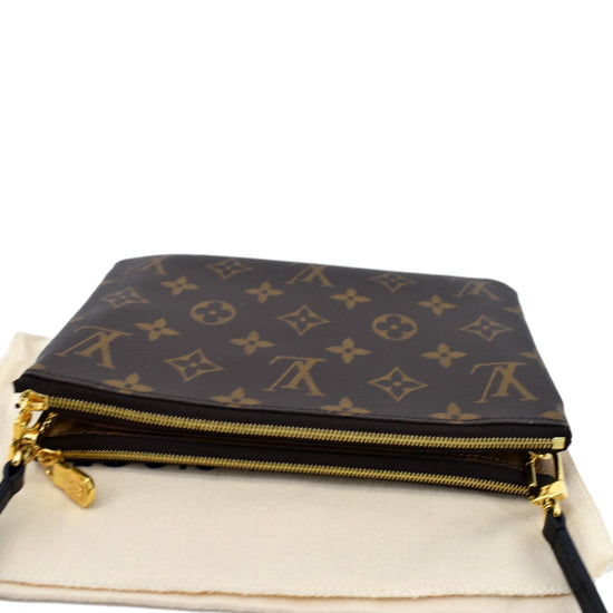 Double Zip Pochette Giant Reverse Monogram – Keeks Designer Handbags