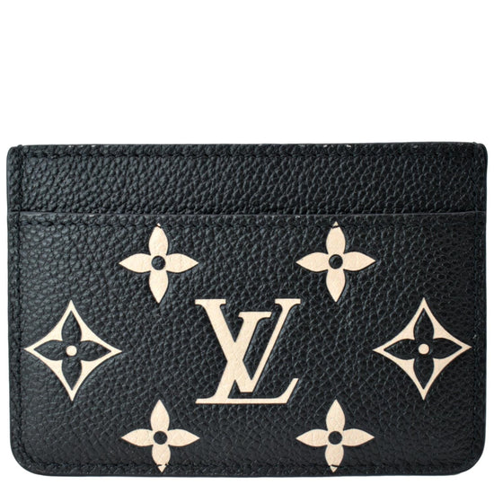 Louis Vuitton Black LV Monogram Empreinte Leather Card Holder