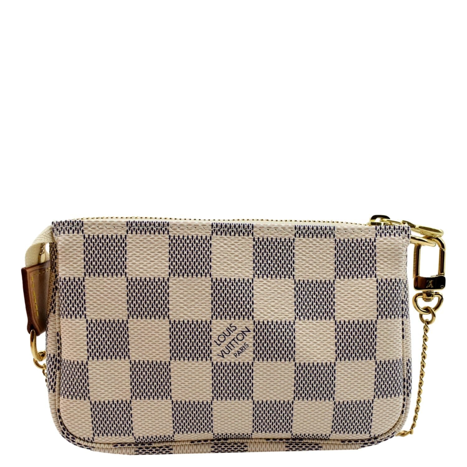 pochette accessoires damier azur