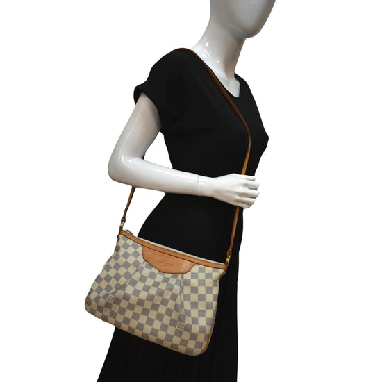 LOUIS VUITTON Damier Azur Siracusa PM Shoulder Handbag - 20% Off