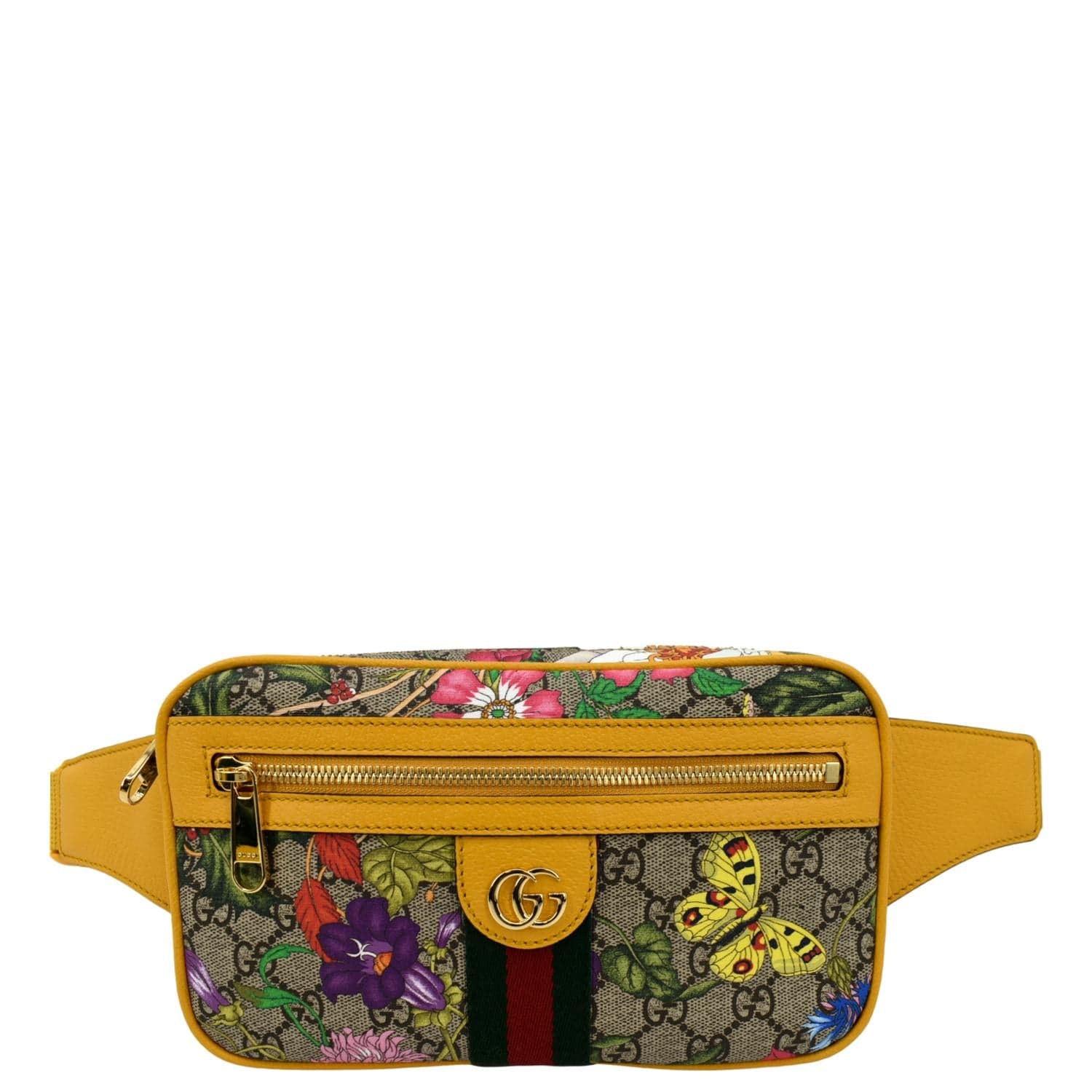 Gucci Belt Ophidia Trimmed Supreme Canvas Belt Bag