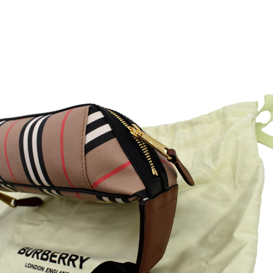 Burberry - Red Coated Canvas Graphic Sonny Bum Bag