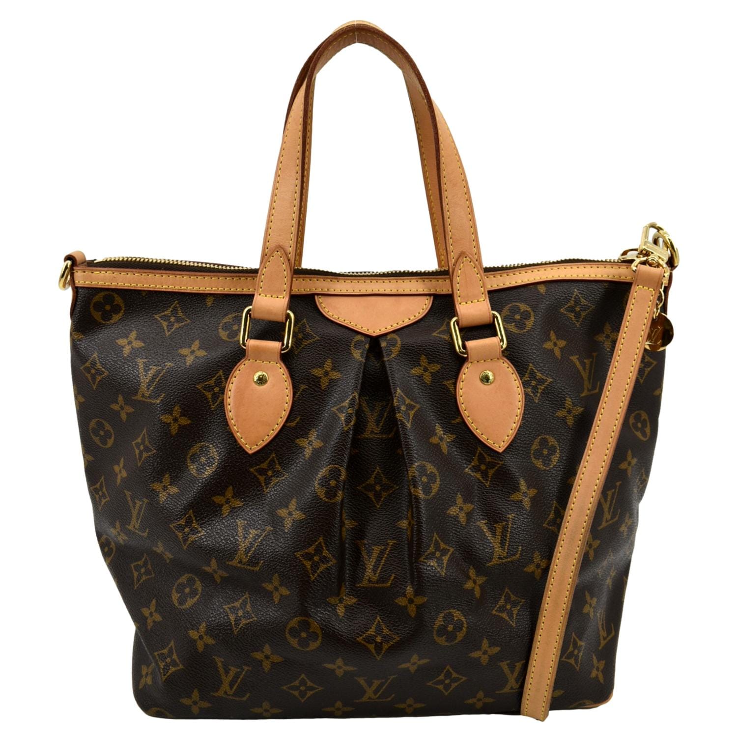 LOUIS VUITTON Monogram Canvas Palermo PM Brown Shoulder