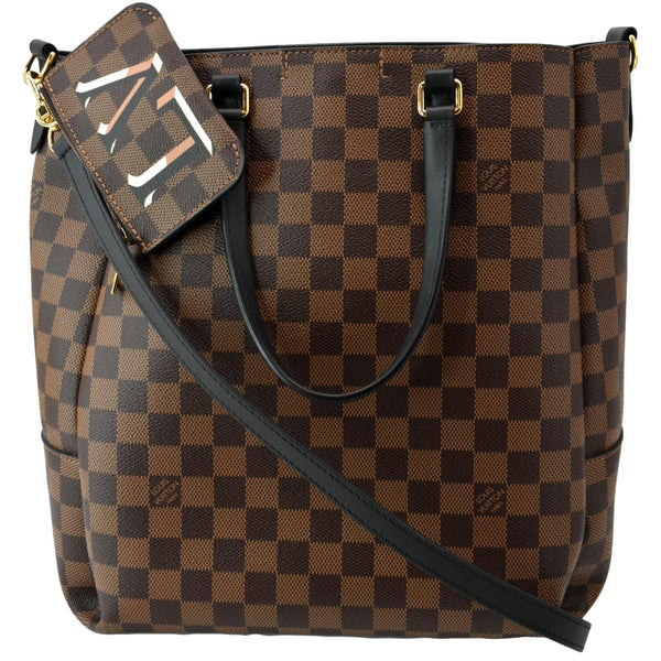 Louis Vuitton Belmont Damier Ebene Shoulder Bag Brown