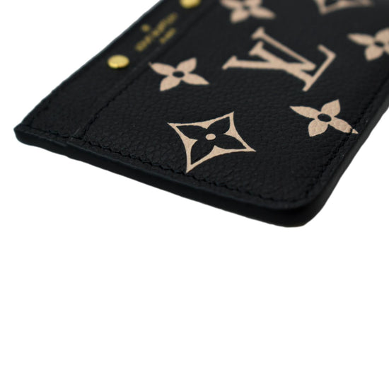 Louis Vuitton Bicolor Monogram Empreinte Leather Card Holder NIB