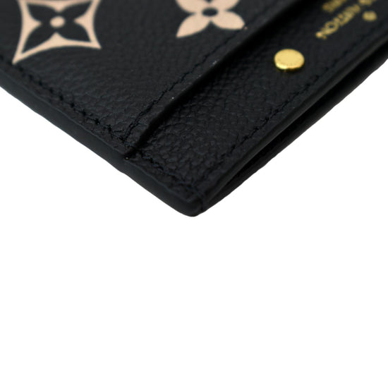 Louis Vuitton M81022 Card Holder Bicolor Monogram Empreinte Leather