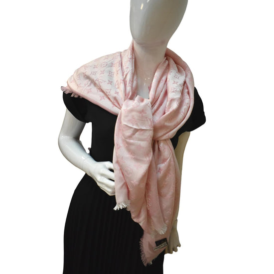 Louis Vuitton Monogram Denim Shawl Pink - A World Of Goods For You, LLC