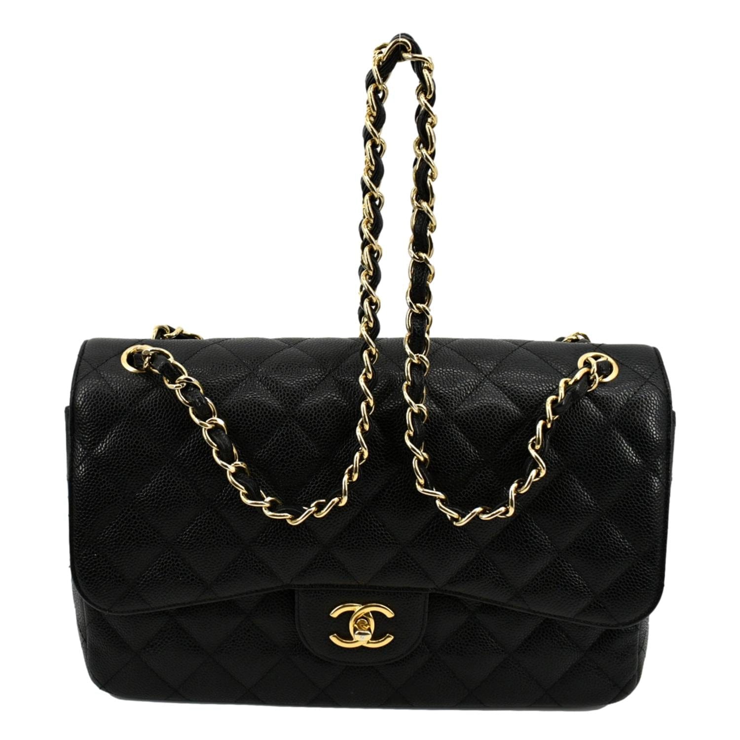Chanel Timeless Classic 255 Jumbo Flap Bag in Black Caviar with Gold  Hardware  SOLD  Chanel çantalar Kadın el çantaları Chanel el çantaları