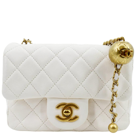 Chanel 2022 Pearl Crush Mini Square Flap Bag - Blue Mini Bags, Handbags -  CHA709885
