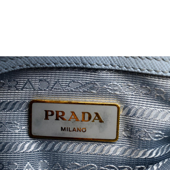 PRADA Saffiano Flap Shoulder Bag Fuoco 408873