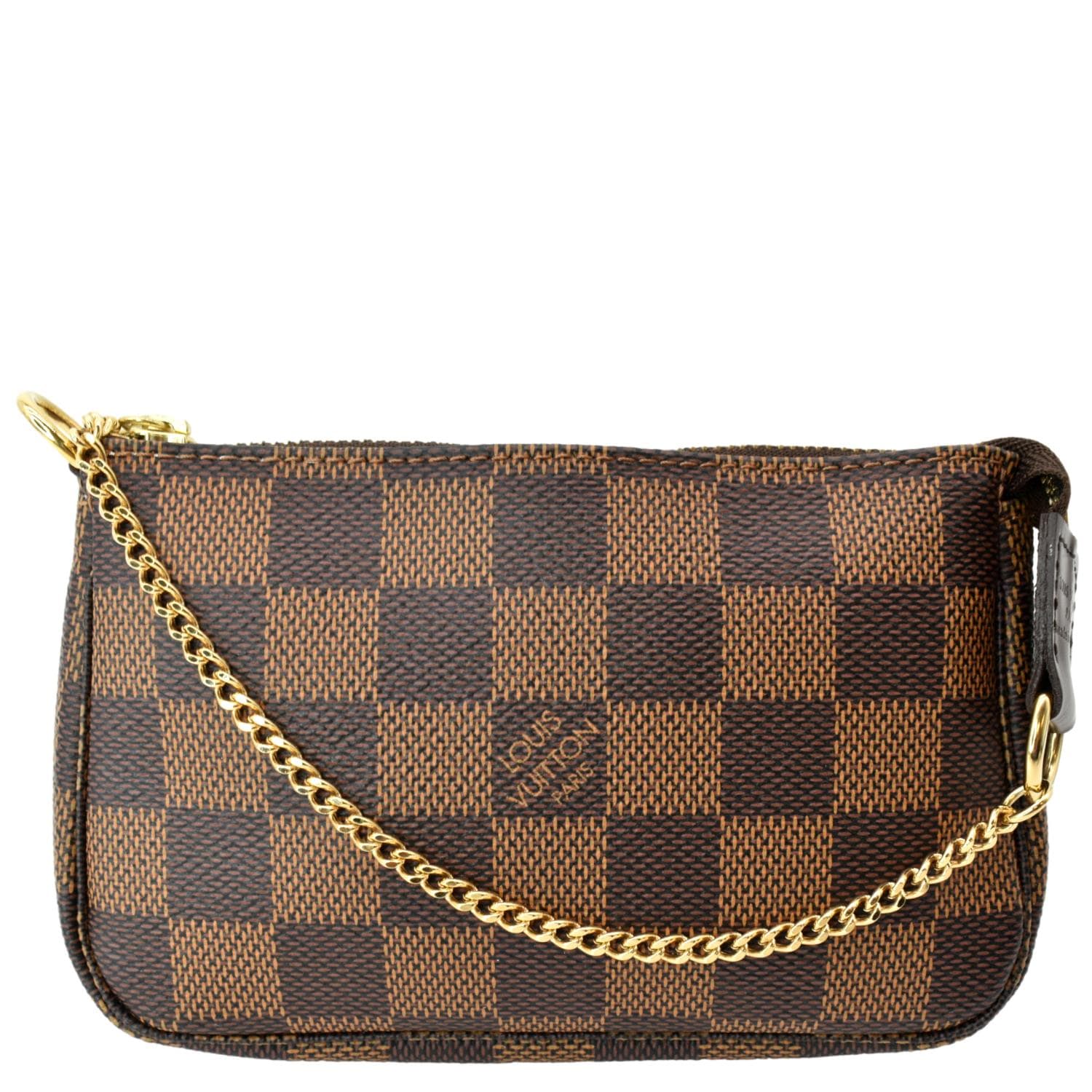 Louis Vuitton Mini Pochette Damier Ebene Accessories Pouch