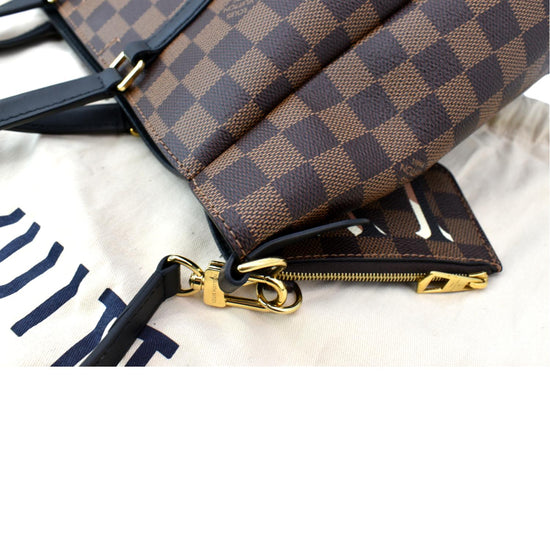 LOUIS VUITTON Damier Ebene Belmont MM Black 1274363