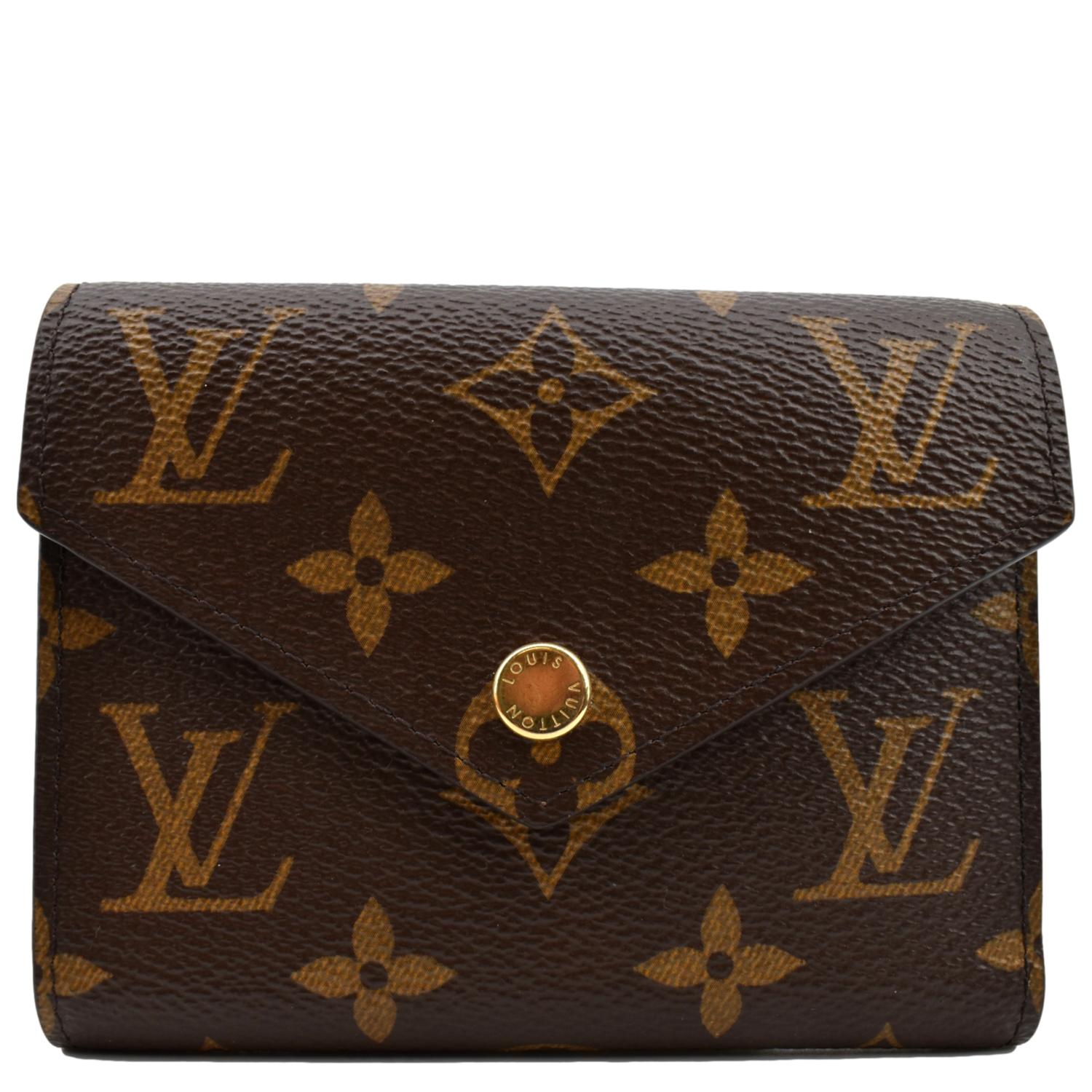 LOUIS VUITTON Victorine Monogram Canvas Wallet Brown