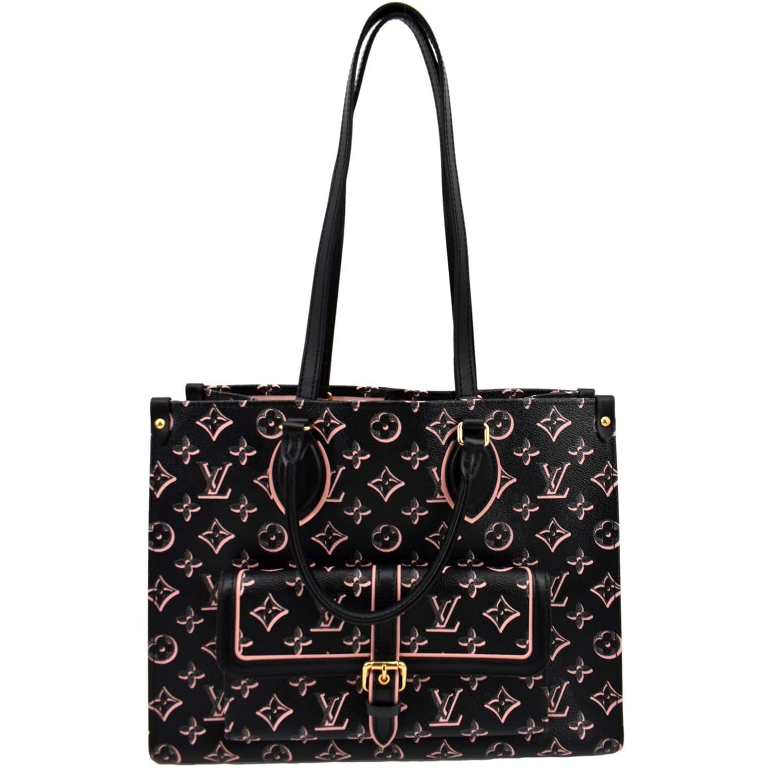 Túi nữ màu nâu Louis Vuitton LV Tote Onthego MM Monogram Canvas