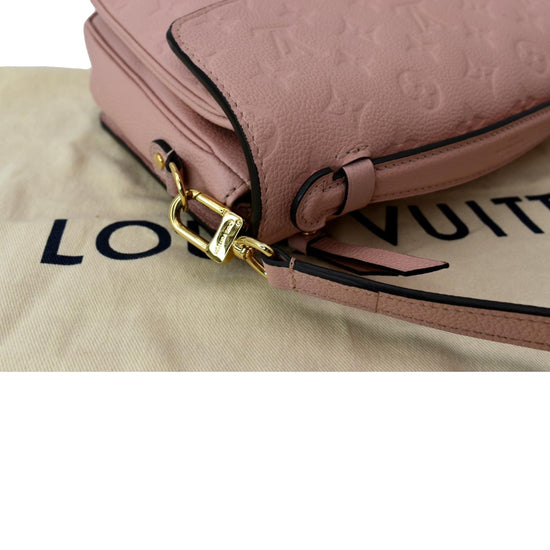 LOUIS VUITTON Metis Pochette Empreinte Leather Crossbody Bag Pink