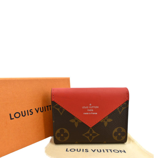 Louis Vuitton ZOE 2021 Cruise Plain Leather Folding Wallet Logo