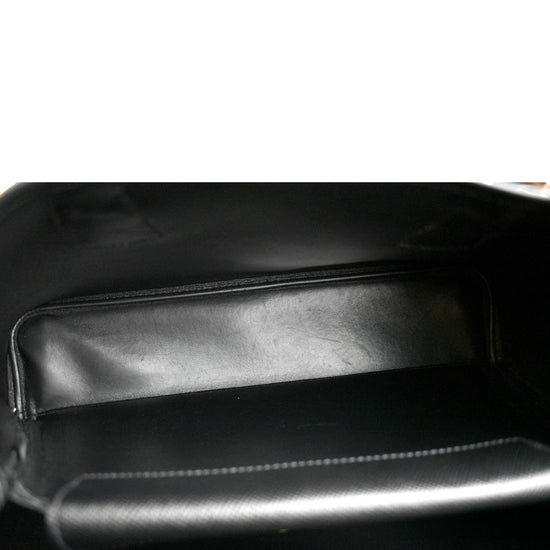 Medium Saffiano Leather Double Prada Bag, Women, Slate/black