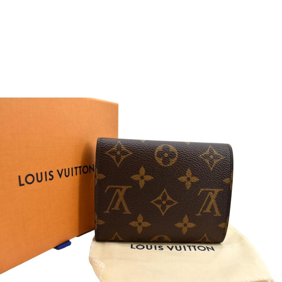 Louis Vuitton LV Monogram Coated Canvas Victorine Wallet - Brown