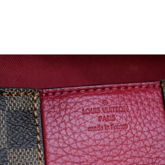 Louis Vuitton Bond Street MM in Damier Ebene with Pink Leather