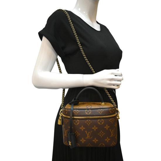 Vanity leather bowling bag Louis Vuitton Brown in Leather - 26451954