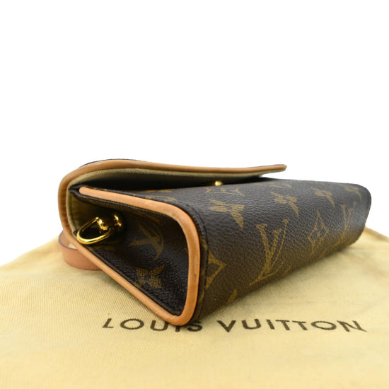 LOUIS VUITTON Waist bag M51885 Brown Monogram Pochette Florentine used