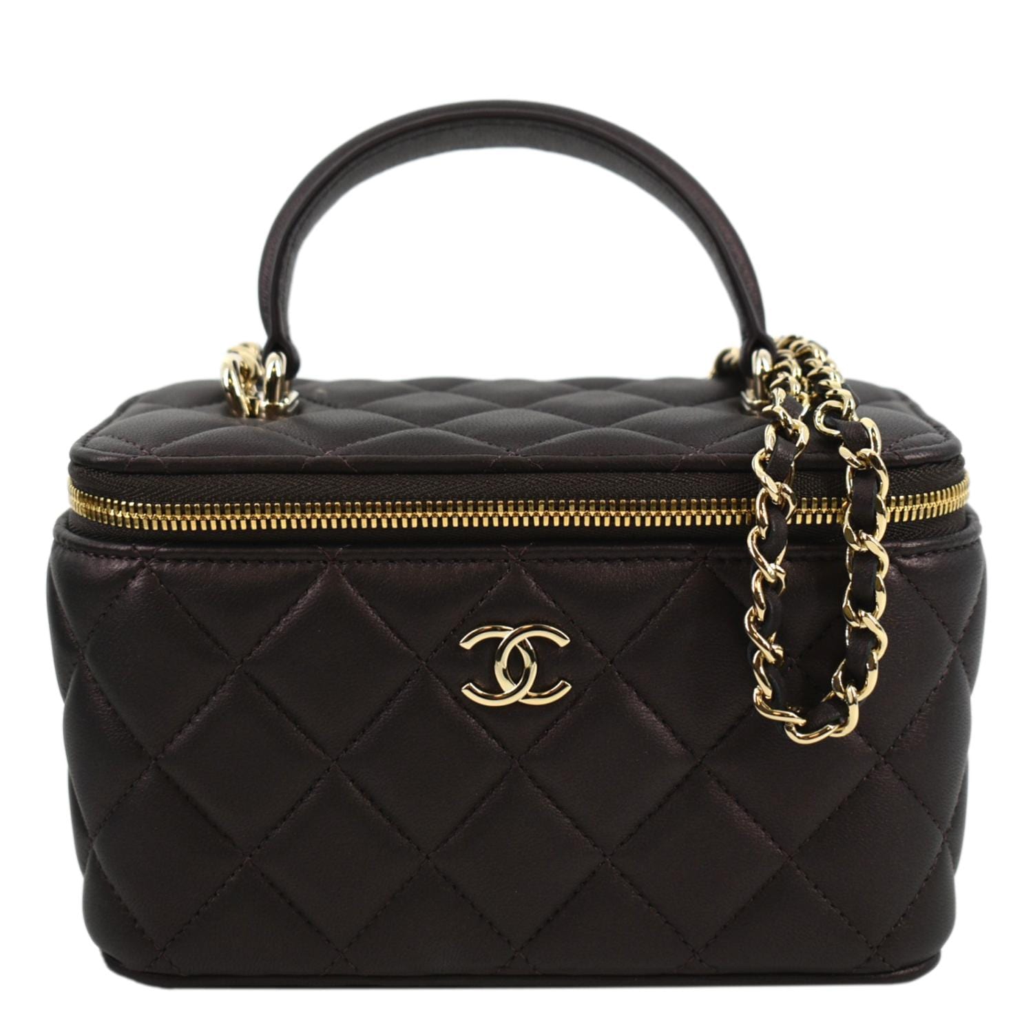 Chanel Vintage Quilted Leather Vanity Case