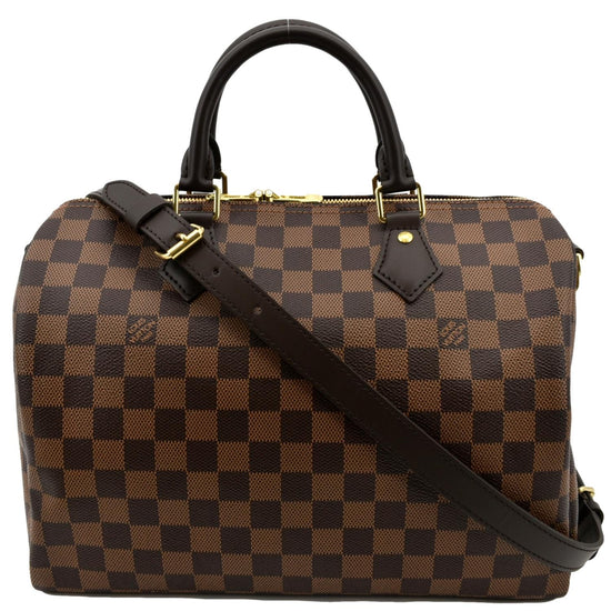 LOUIS VUITTON Speedy Bandoulière 30 Brown Damier Ebene