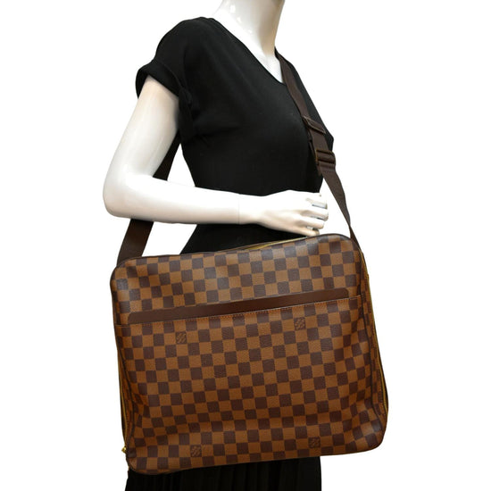 LOUIS VUITTON Shoulder Bag N45251 Dorsoduro Damier canvas Brown mens U –