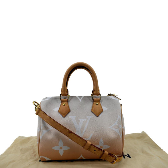 Louis Vuitton Limited Edition Brume Monogram Giant Canvas by The Pool Speedy Bandouliere 25 Bag