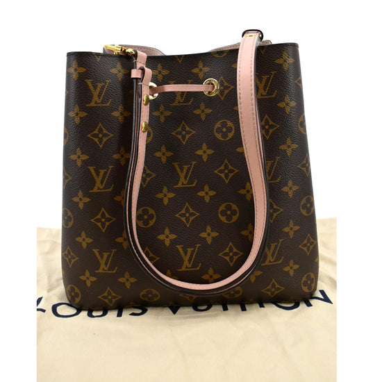 LOUIS VUITTON Neonoe MM Monogram Canvas Shoulder Bag Pink